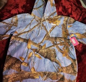 REALTREE LICENSED Blue PULLOVER HOODIE•UNISEX•XL•EMPYRE~ZUMIEZ~NEW